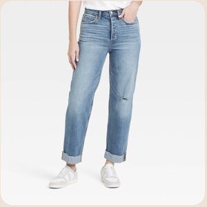Universal threads highest rise straight ankle jeans